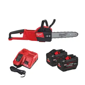Пила ланцюгова акумуляторна безщіткова MILWAUKEE, M18 FCHSC-122, шина 30см (зарядний пристрій M12-18 FC, 2 акумулятори FB12 12Аг №1