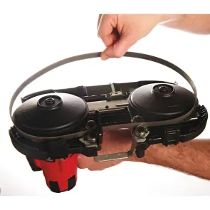 Пила стрічкова акумуляторна MILWAUKEE, M12 BS-402C (зарядний пристрій С12 С, 2 акумулятори М12 В4 4Ач, полотно, кейс) №7