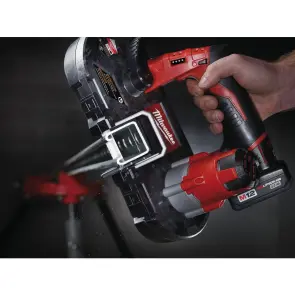 Пила стрічкова акумуляторна MILWAUKEE, M12 BS-402C (зарядний пристрій С12 С, 2 акумулятори М12 В4 4Ач, полотно, кейс) №14