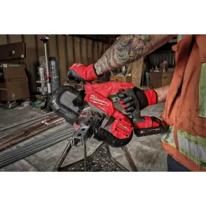 Пила ленточная аккумуляторная MILWAUKEE, M18 FBS85-202C (зарядное устройство M12-18 FC, 2 аккумулятора М18 В2 2Ач, аксессуары, кейс) №4