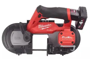 Пила ленточная аккумуляторная бесщеточная MILWAUKEE, M12 FBS64-402C, 64мм (зарядное устройство С12 С, 2 аккумулятора М12 В4 4Ач, поло №2