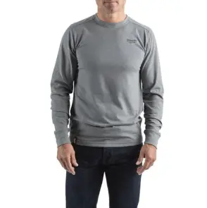 Футболка MILWAUKEE, HTLSGR-XL легка з довгим рукавом, сіра, (розмір XL) №1