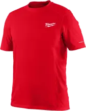 Футболка MILWAUKEE, WWSSRD-XL дихаюча з коротким рукавом, червона, (розмір XL)
