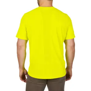 Футболка MILWAUKEE, WWSSYL-L дихаюча з коротким рукавом, жовта Hi-Vis, (розмір L) №2