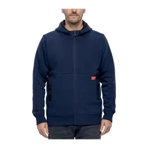 Толстовка на блискавці GRIDIRON MILWAUKEE, WHZ BLU XXL з капюшоном, синя, розмір XXL №1