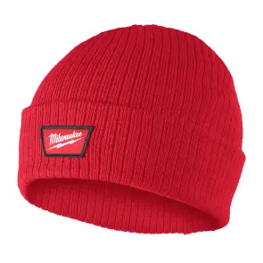 Шапка з манжетою MILWAUKEE, BNC RD, червона (ONE-SIZE) №1