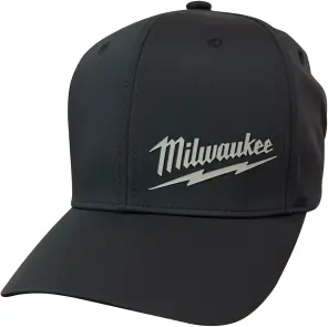 Бейсболка MILWAUKEE, PERFORMANCE BCP BL SM, дихаюча, чорна, розмір S/M №1