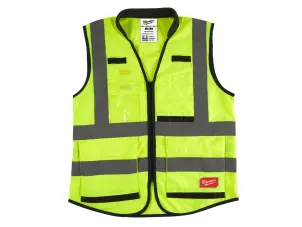 Жилет сигнальний Hi-Viz PREMIUM MILWAUKEE жовтий, розмір L/XL №1