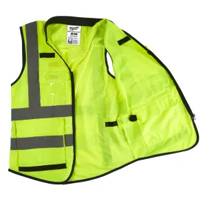 Жилет сигнальний Hi-Viz PREMIUM MILWAUKEE жовтий, розмір L/XL №2