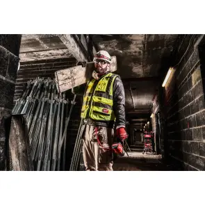 Жилет сигнальний Hi-Viz PREMIUM MILWAUKEE жовтий, розмір L/XL №3