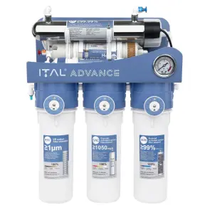 Фильтр обратного осмоса ITAL Advance 7-75M UV (7 ступеней, без помпы, мембрана DuPont 75 галлон, UV лампа) (ADV-RO7-75M) №3