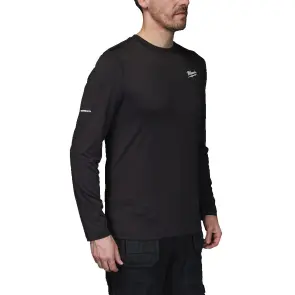 Термореглан MILWAUKEE, CWB LS BL XVXL с длинным рукавом, черный (размер XXXL) №3