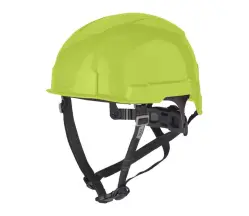 Шолом захисний з ремінцем EN 397 BOLT200 MILWAUKEE Hi-Vis, не вентильований, жовтий в магазині TVOE