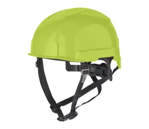 Шолом захисний з ремінцем EN 397 BOLT200 MILWAUKEE Hi-Vis, не вентильований, жовтий №1