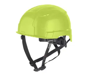 Шолом захисний з ремінцем EN 12492 BOLT200 MILWAUKEE Hi-Vis, вентильований, жовтий №1