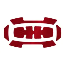 Наліпки світловідбивні MILWAUKEE BOLT, червоні,.(5шт)