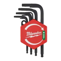 Набор ключей Г-образных Torx Compact MILWAUKEE (T8/T9/T10/ T15/ T20/T25 /T27/T30/T40) (9шт) , пластиковый холдер
