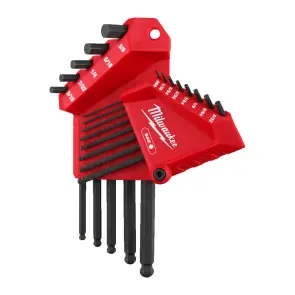 Набір ключів Г-образних шестигранних дюймових HEX MILWAUKEE (3/8'', 5/16'', 1/4'', 7/32'', 3/16'', 5/32'', 9/64'', 1/8'', 7/64'' №1