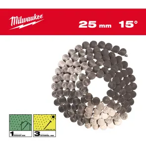 Цвяхи из нежавійки та круглою головкою в котушці MILWAUKEE, 3,05х10,5мм/15 градусів/25мм, (2160шт) №1