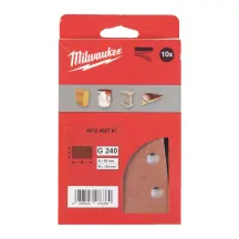 Бумага шлифовальная MILWAUKEE, 80x133мм HL, зерно 240, (10шт) в магазине TVOE