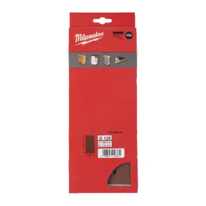 Папір шліфувальний MILWAUKEE, 115x230мм HL, зерно 120, (10шт) №1