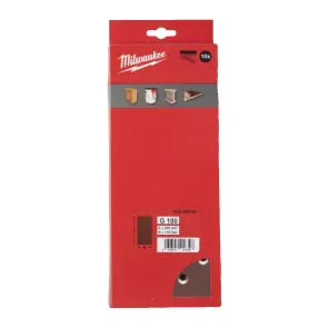 Папір шліфувальний MILWAUKEE, 115x230мм HL, зерно 180, (10шт) №1