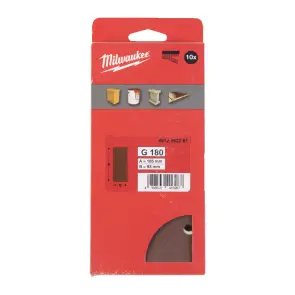 Папір шліфувальний MILWAUKEE, 93x185мм HL, зерно 120, (10шт) №1