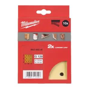 Папір шліфувальний HP MILWAUKEE, 115х107мм HL, зерно 120, (10шт) №1