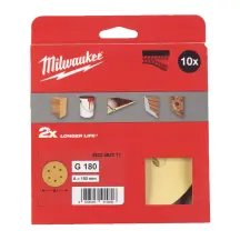 Папір шліфувальний HP MILWAUKEE діаметр 150мм/6 HL, зерно 180, (10шт) купити в Україні