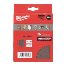 Сетка шлифовальная PG Mesh HL MILWAUKEE, 115х107мм, зерно 180, (10шт) в магазине TVOE