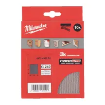 Сітка шліфувальна PG Mesh HL MILWAUKEE, 115х107мм, зерно 240, (10шт)
