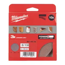 Сетка шлифовальная PG Mesh HL MILWAUKEE, диаметр 125мм, зерно 120, (10шт) купить в Киеве