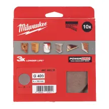 Сетка шлифовальная PG Mesh HL MILWAUKEE, диаметр 150мм, зерно 400, (10шт) купить в Украине
