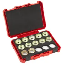 Набір матриць обтискних для накінечників MILWAUKEE, OU/KRF (16-300мм.кв) (11шт) пластиковий кейс) купити в Києві