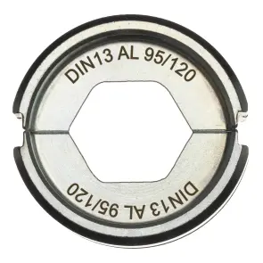 Матриця обтискна для кабелів та конекторів MILWAUKEE, DIN13 AL 95/120 №1