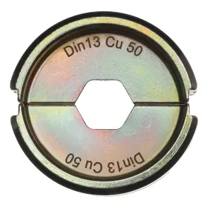 Матриця обтискна для кабелів та конекторів MILWAUKEE, DIN13 Cu 50 №1
