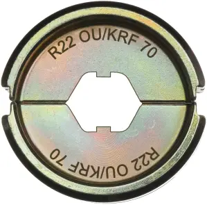 Матриця обтискна для кабелів та конекторів MILWAUKEE, R22 OU/KRF 70 №1
