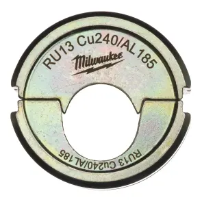 Матриця обтискна для кабелів та конекторів MILWAUKEE, RU13 Cu240/AL185 №1