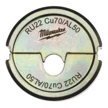 Матриця обтискна для кабелів та конекторів MILWAUKEE, RU22 CU/Al 50 в магазині TVOE