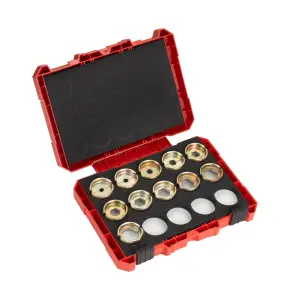 Набір матриць для мідних накінечників MILWAUKEE, DIN22 (16-300мм) для M18 HCCT (11шт) в пластиковому кейсі №1