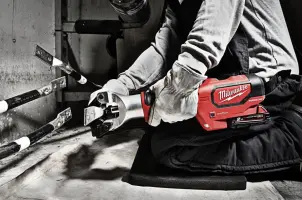 Обтискач гідравлічний безматрічний акумуляторний для кабелів MILWAUKEE, M18 HDCT-0C (каркас, кейс) №10