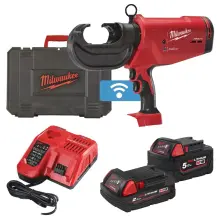 Обтискач гідравлічний акумуляторний для кабелів MILWAUKEE, M18 HCCT109/42-522C (зарядний пристрій М12-18 FС, 1 акумулятор М18 В2