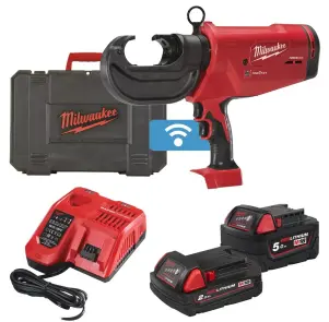 Обтискач гідравлічний акумуляторний для кабелів MILWAUKEE, M18 HCCT109/42-522C (зарядний пристрій М12-18 FС, 1 акумулятор М18 В2 №1
