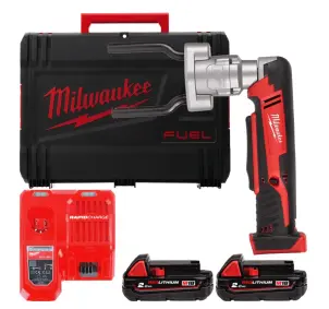 Інструмент для кабельних конекторів акумуляторний MILWAUKEE, M18 BSBT-202X (зарядний пристрій М12-18 FC. 2 акумулятори М18 В2 2А №1
