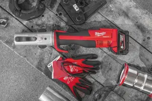 Обжим гидравлический аккумуляторный для труб MILWAUKEE, M18 BLHPTXL-502C XL (зарядное устройство M12-18 FC, 2 аккумулятора М18 В5 5 №9