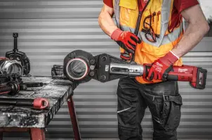 Обжим гидравлический аккумуляторный для труб MILWAUKEE, M18 BLHPTXL-502C XL (зарядное устройство M12-18 FC, 2 аккумулятора М18 В5 5 №11
