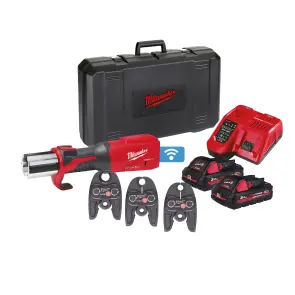 Обтискач гідравлічний акумуляторний для труб MILWAUKEE, M18 ONEBLHPT-302C U-SET (зарядний пристрій М12-18 FC, 2 акумулятори М18 №1