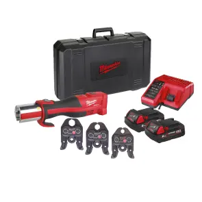 Обтискач гідравлічний акумуляторний для труб MILWAUKEE, M18 BLHPT-202C M-SET (зарядний пристрій М12-18 С, 2 акумулятори М18 В2 2 №13
