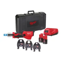 Обтискач гідравлічний акумуляторний для труб MILWAUKEE, M12 ONEHPT-202C V-SET2 (зарядний пристрій С12 С, 2 акумулятори М12 В2 2А
