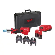 Обтискач гідравлічний акумуляторний для труб MILWAUKEE, M12 ONEHPT-202C V-SET2 (зарядний пристрій С12 С, 2 акумулятори М12 В2 2А